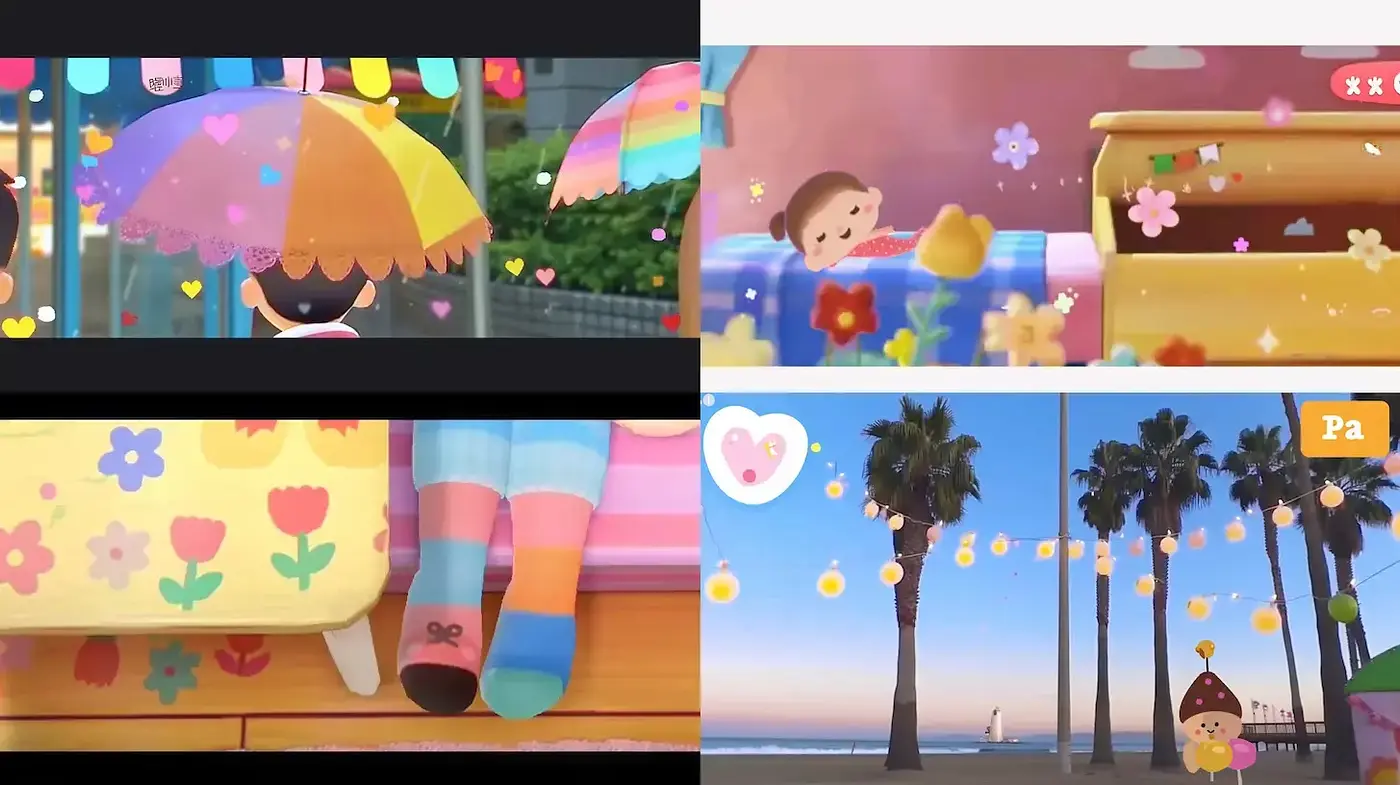 Playful and Whimsical Digital Aesthetic with a Cheerful Vibe - Midjourney sref style