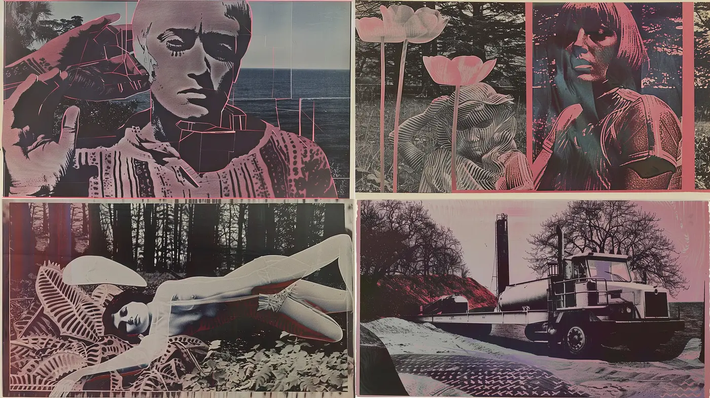 Retro Futuristic Dreamscape with Surrealist Overtones - Midjourney sref style