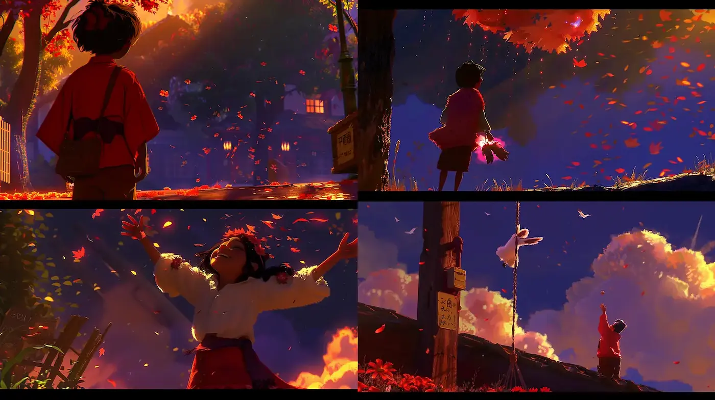 Whimsical and Dreamlike Animation with a Touch of Nostalgia - Midjourney sref style