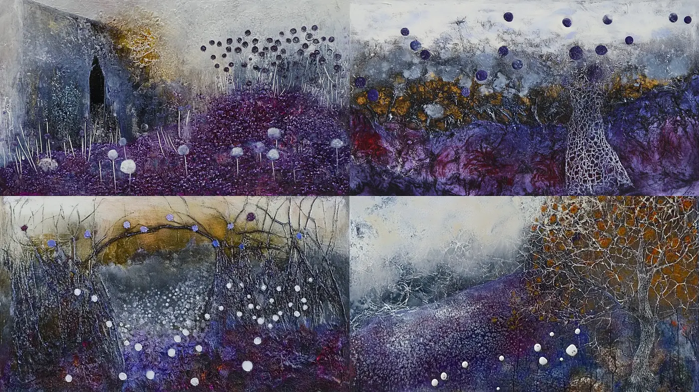 Ethereal Dreamscape Textural Harmony - Midjourney sref style