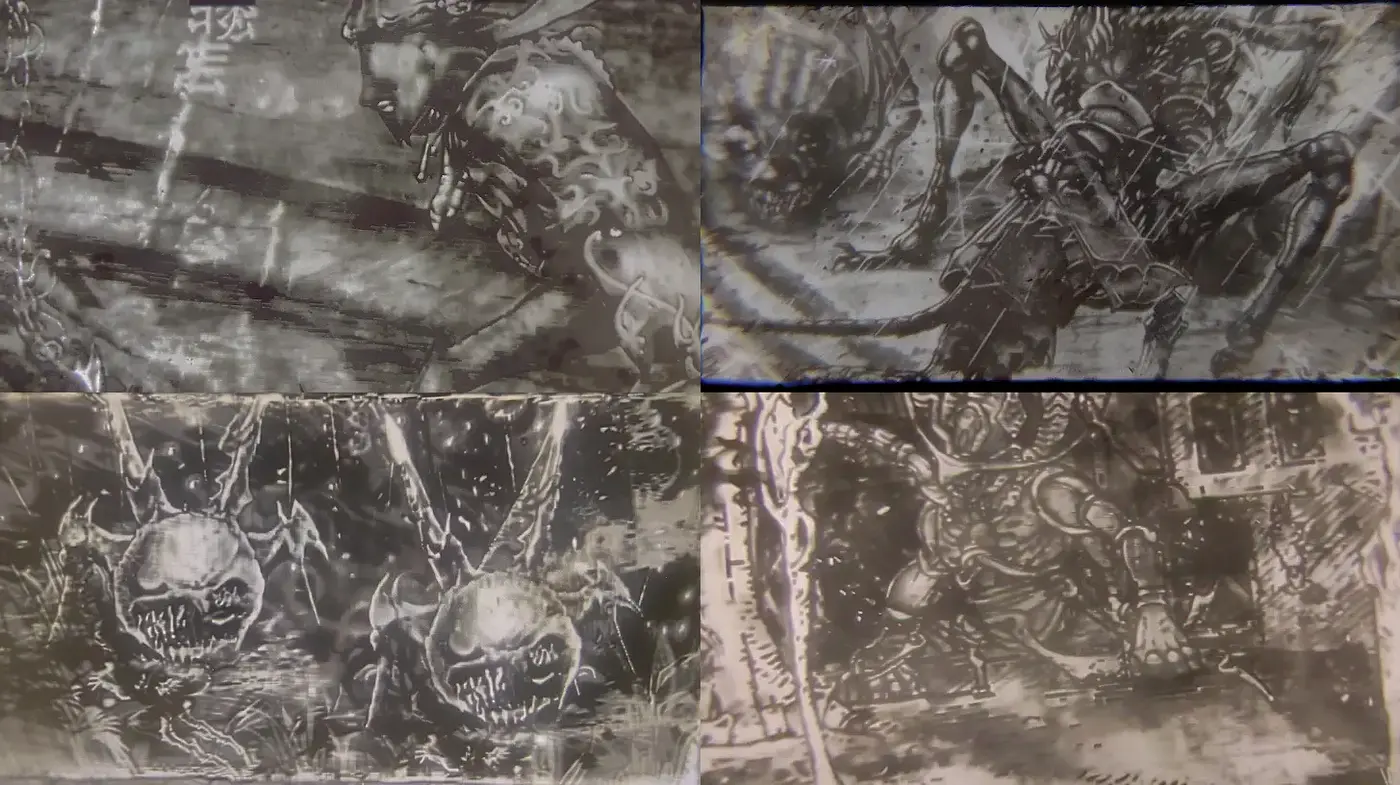 Gritty and Intense Fantasy Art with Dark Undertones - Midjourney sref style