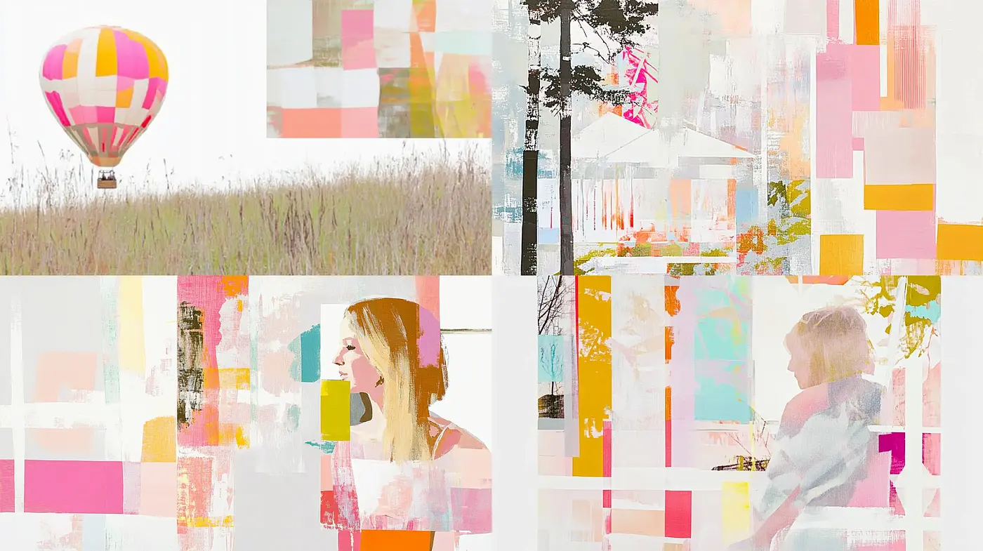 Soft Pastel Geometry: A Synthesis of Abstract Impressionism and Modern Digital Art - Midjourney sref style