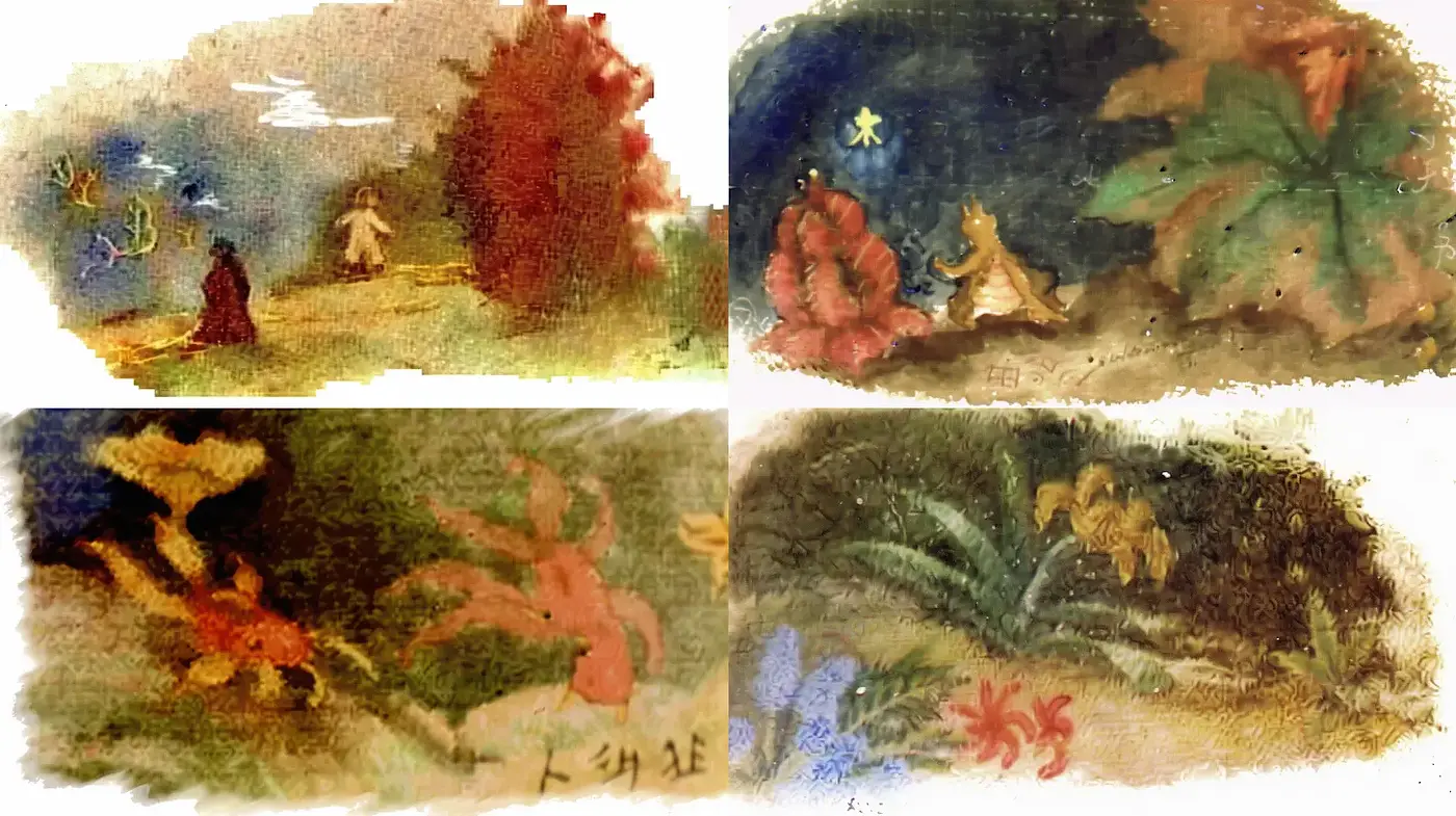 Whimsical Nature Scenes with an Impressionistic Touch - Midjourney sref style