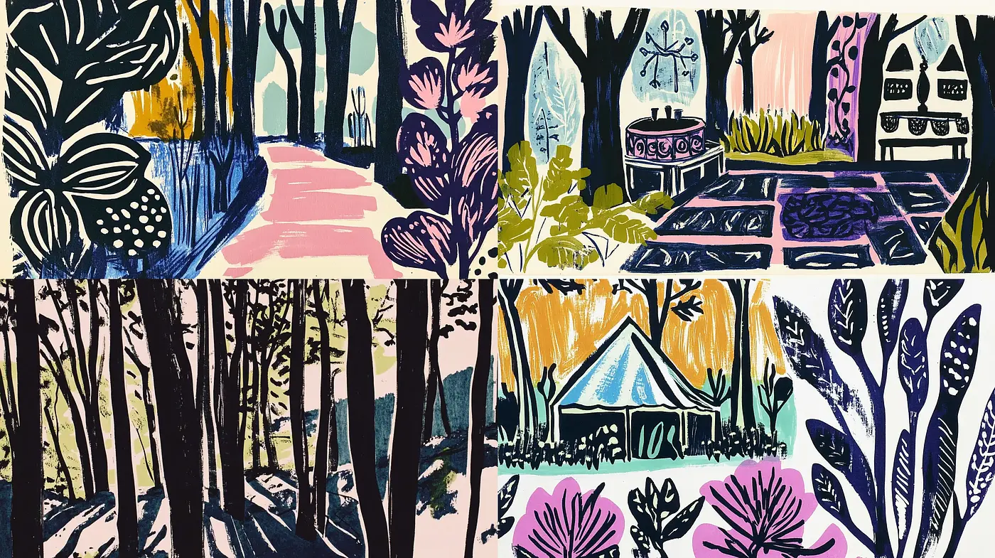 Folk Art Fusion with a Contemporary Colorful Touch - Midjourney sref style