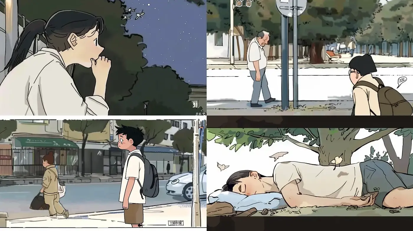 A Harmonious Blend of Modern and Nostalgic Comic Aesthetics - Midjourney sref style