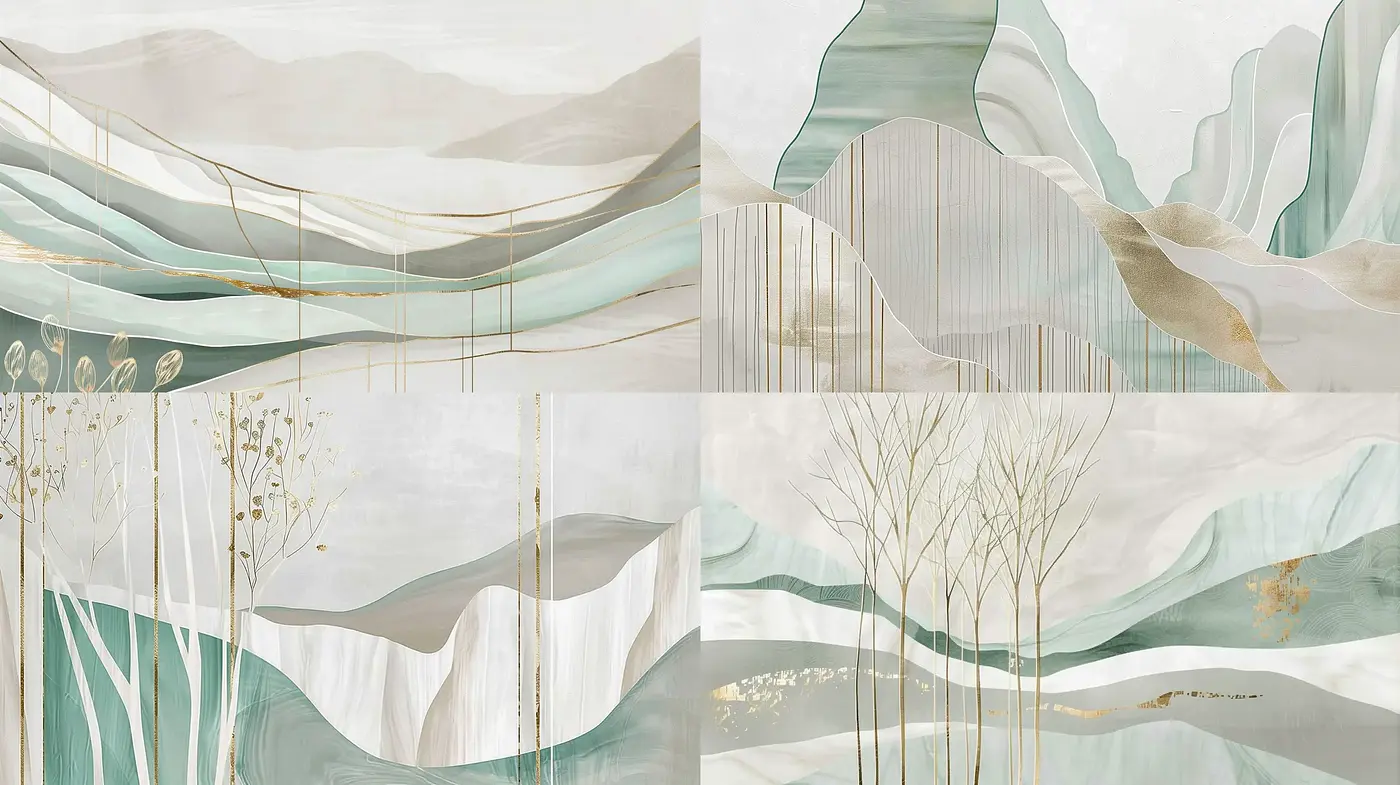 Serene Elegance: A Homage to Ethereal Nature and Minimalism - Midjourney sref style