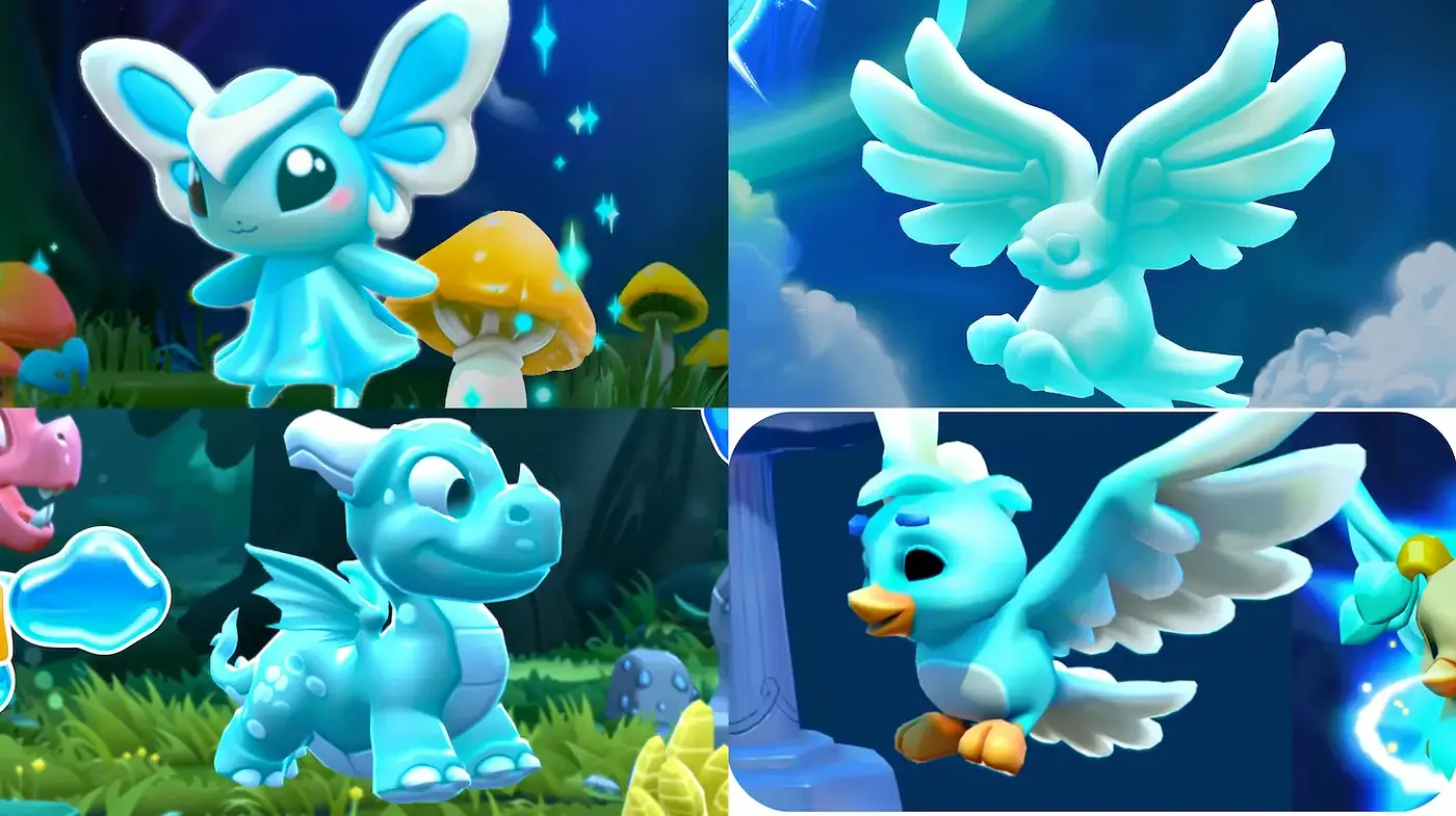 Whimsical Fantasy Creatures with a Soft Ethereal Glow - Midjourney sref style