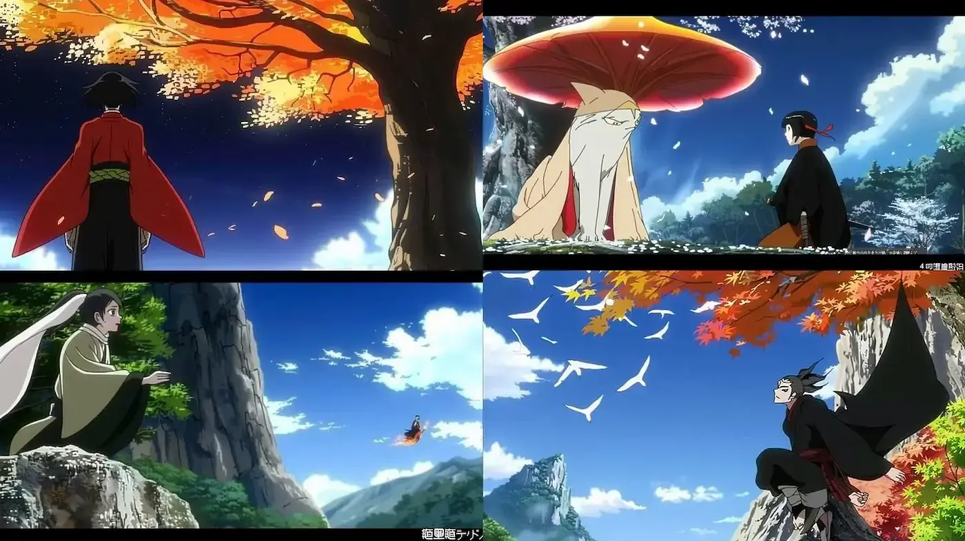 Epic and Cinematic Anime-Inspired Vistas - Midjourney sref style