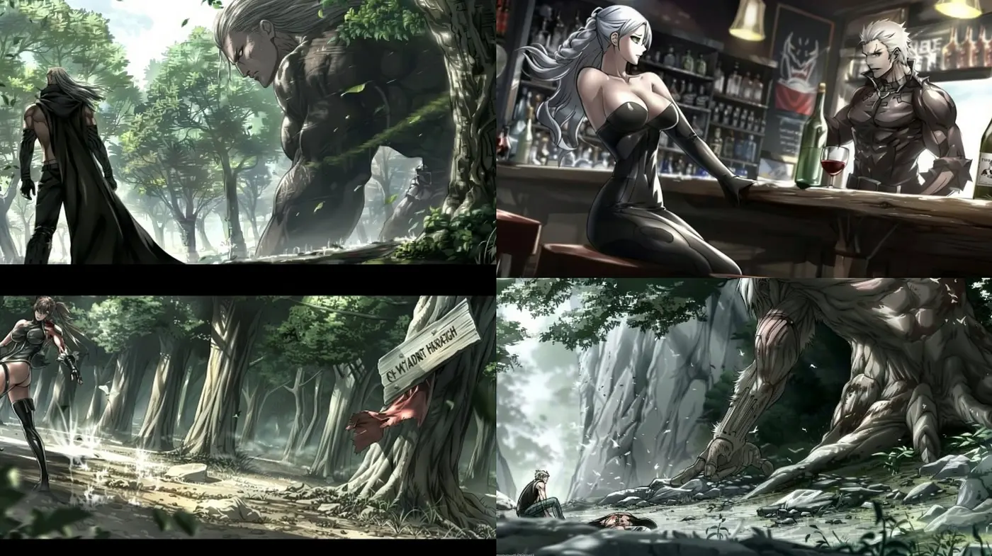 Ethereal Fantasy Forest: A Cohesive Meld of Anime-Inspired Characters in Enigmatic Woodlands - Midjourney sref style