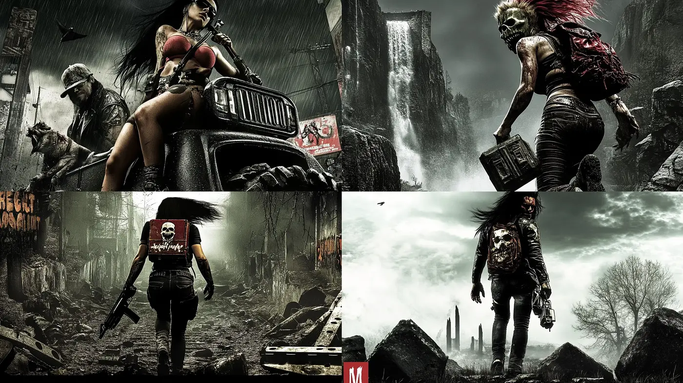 Post-Apocalyptic Elegance: A Fusion of Photorealism and Grunge - Midjourney sref style