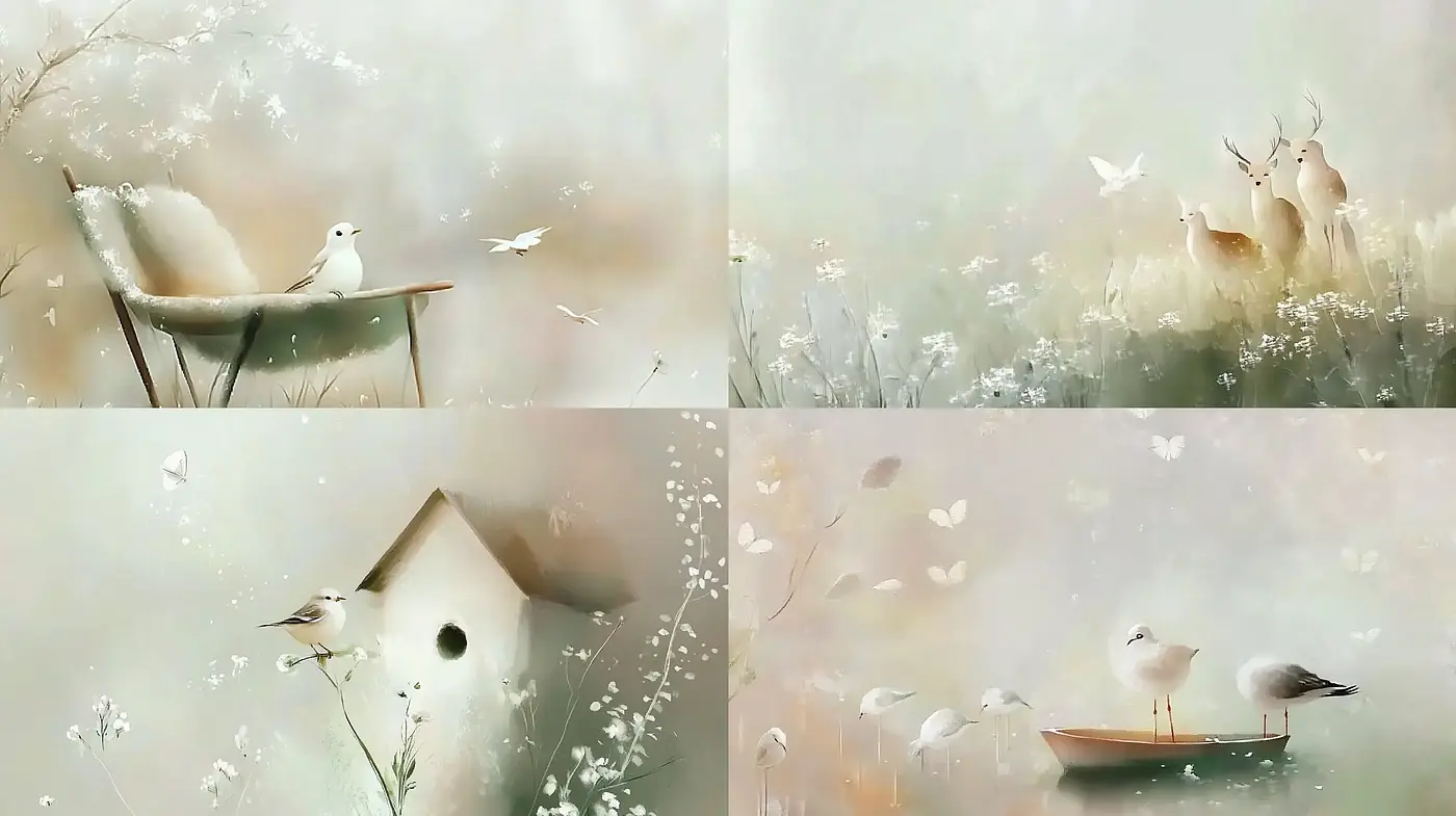 Ethereal Nature Whispers: A Consistent Dreamlike Softness - Midjourney sref style