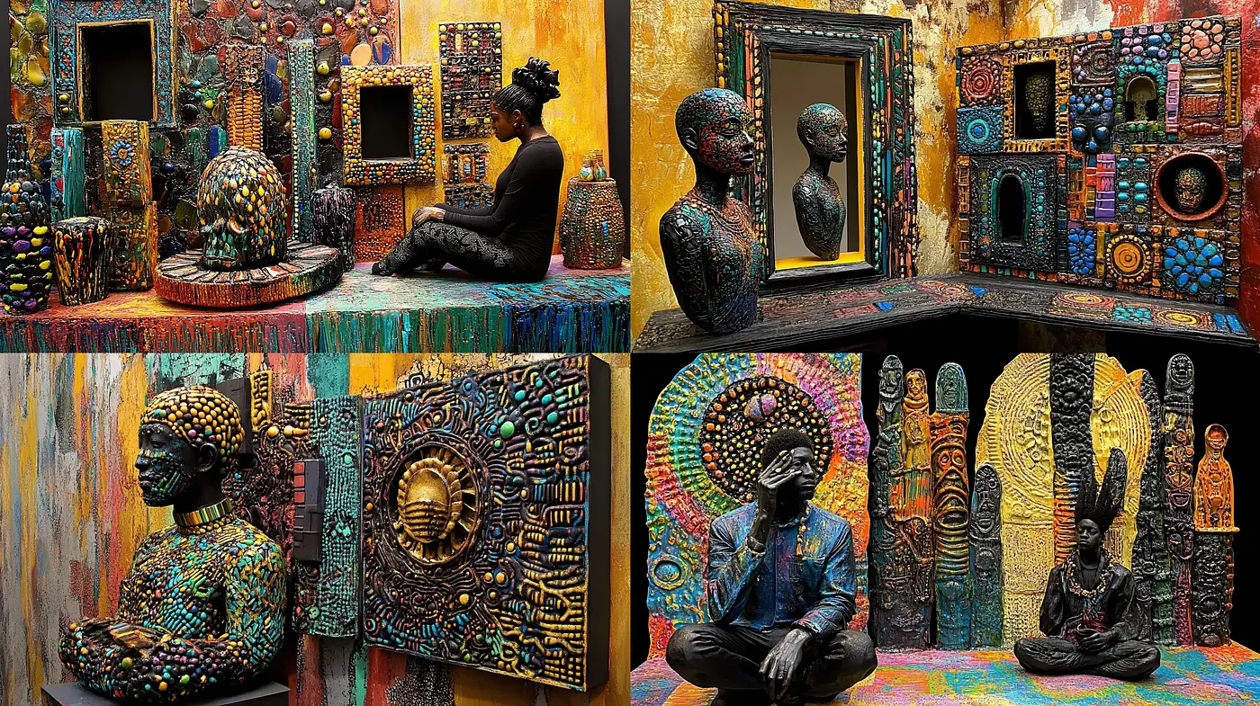 Kaleidoscopic Dreams of Cultural Resonance - Midjourney sref style