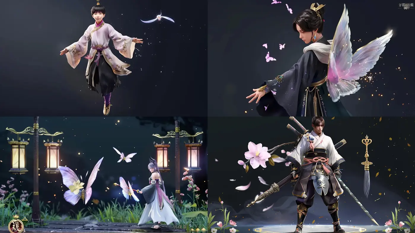Enchanted Twilight Elegance: The Ethereal Fusion of Fantasy and Tradition - Midjourney sref style