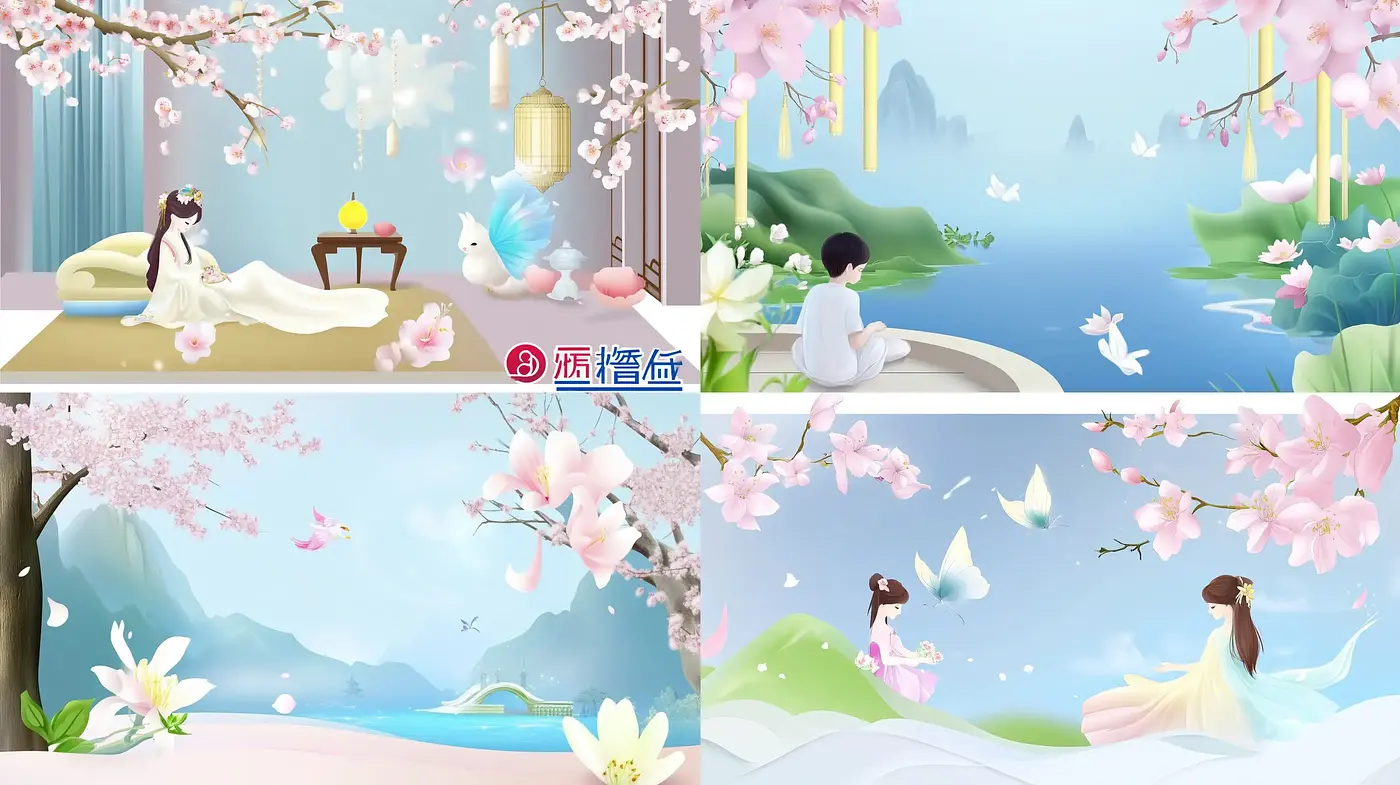 Serene Elegance: A Digital Tapestry of Pastel Panoramas - Midjourney sref style