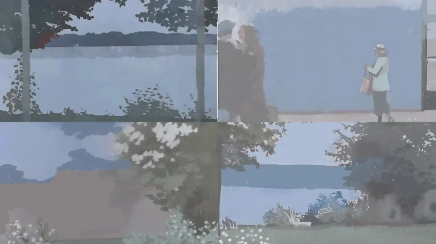 Abstract Interpretation of Landscape with Soft Textures - Midjourney sref style