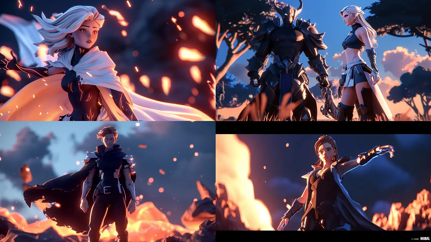 Epic Twilight Saga: A Fusion of Dynamic Anime and Cinematic Visualization - Midjourney sref style