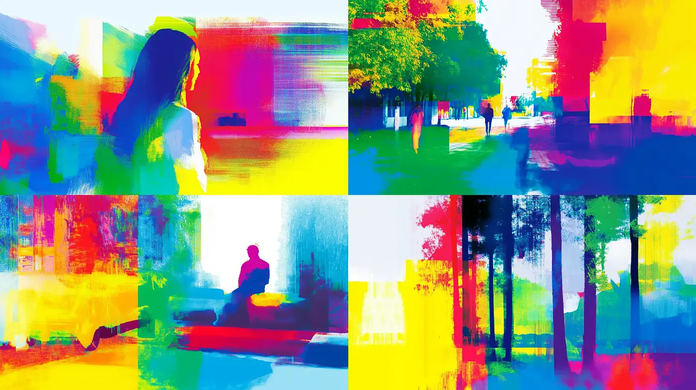 Vibrant Expressionist Fusion with a Digital Twist - Midjourney sref style