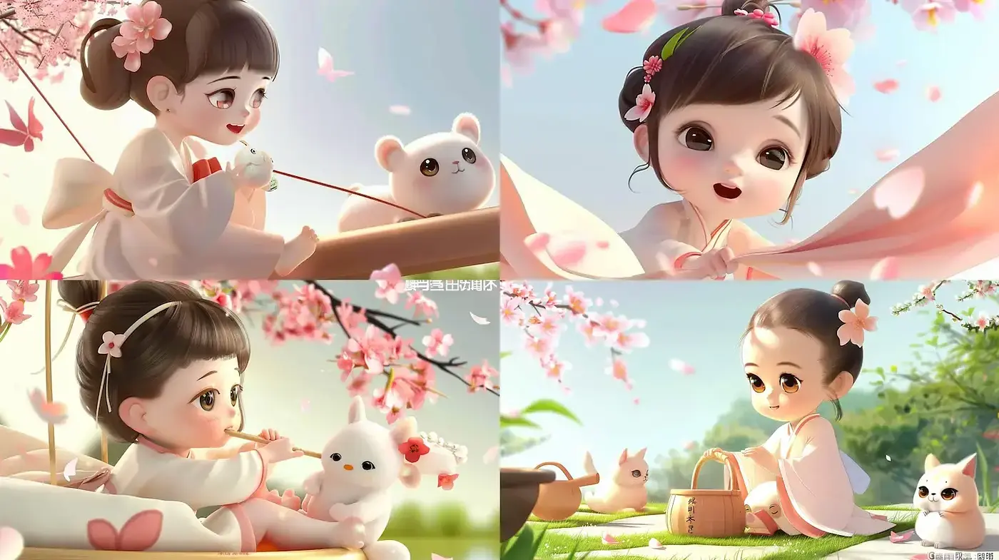 Whimsical and Playful Artistic Style with a Touch of Nature - Midjourney sref style