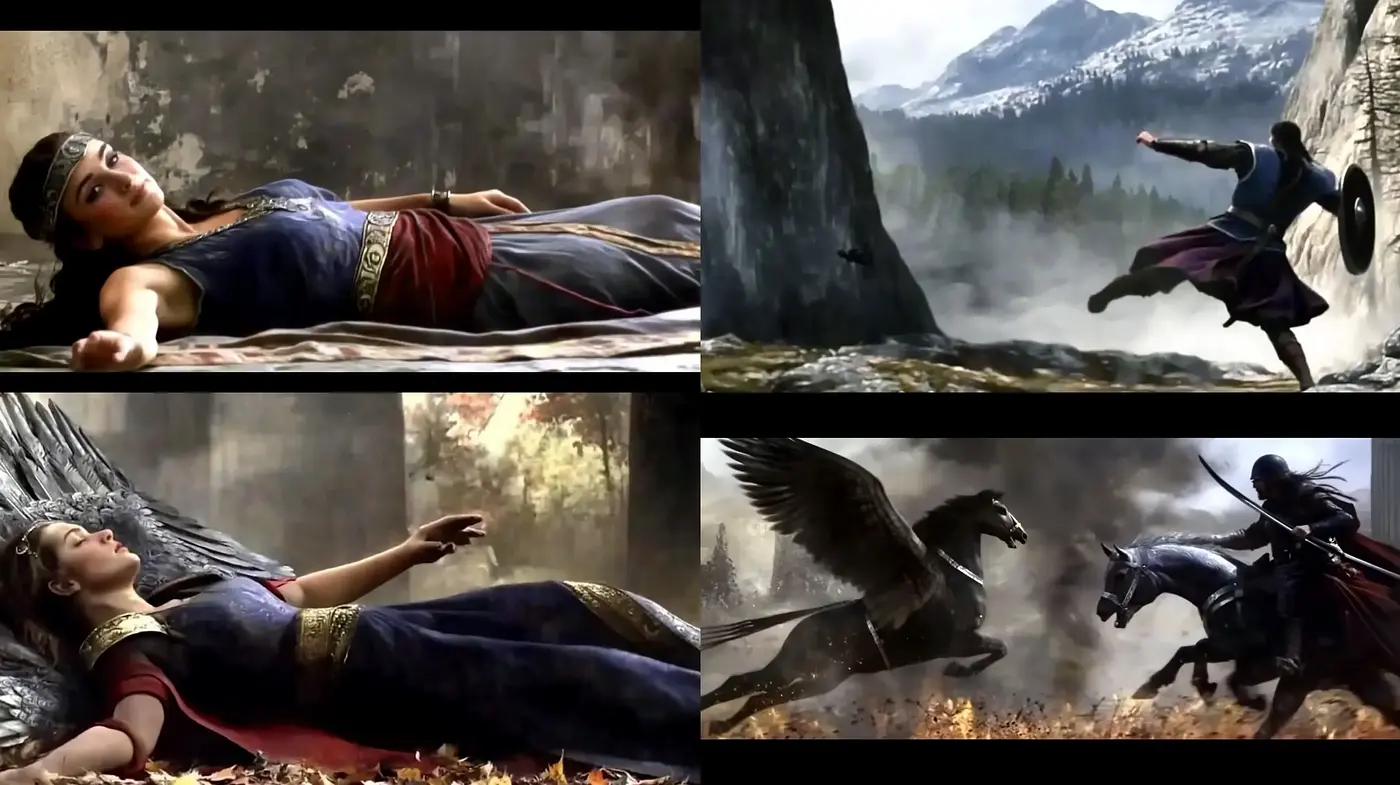 Epic Cinematic Palette with a Myriad of Textured Realism - Midjourney sref style