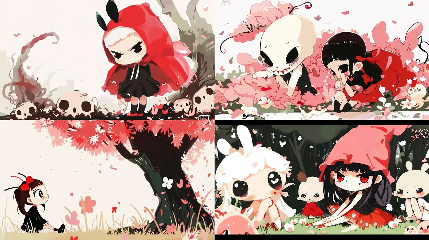 Whimsical Anime-Inspired Pastel Dreamscape - Midjourney sref style