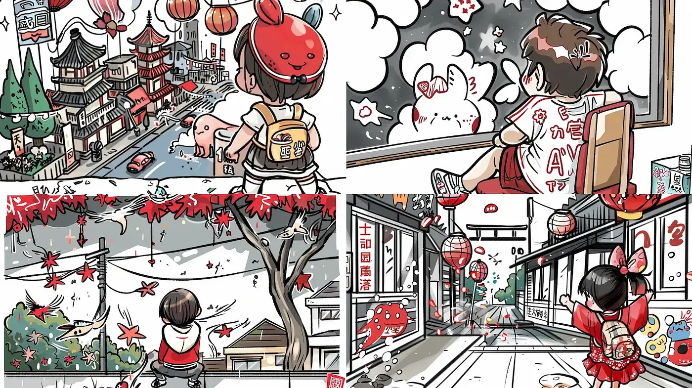 Whimsical Contemporary Storybook Illustration - Midjourney sref style