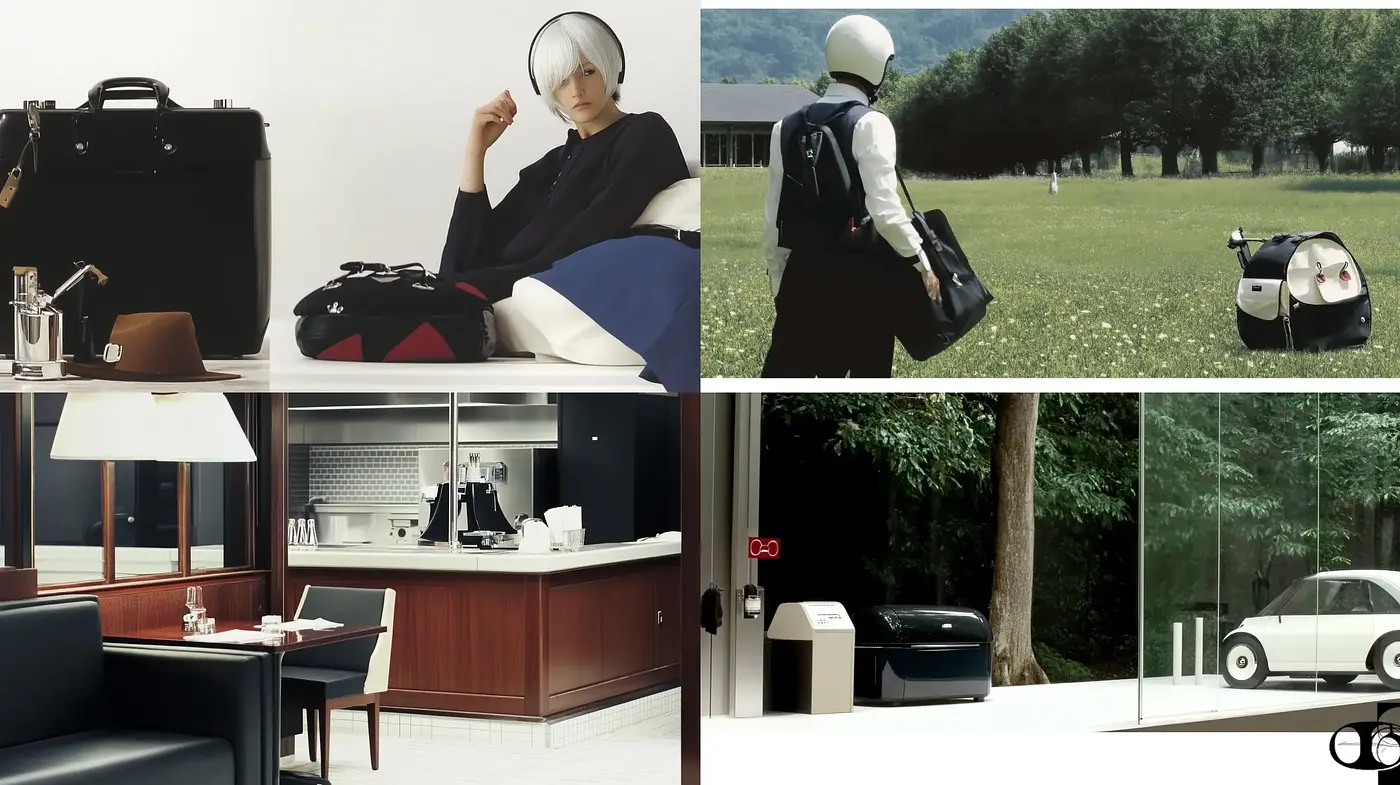 Modern Minimalist Visions with a Monochromatic Twist - Midjourney sref style
