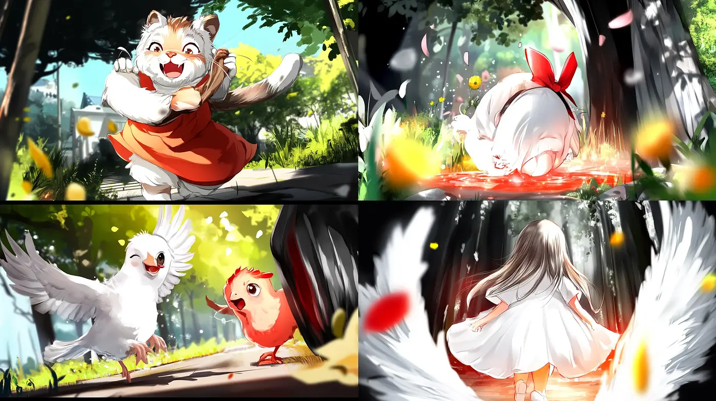 Luminous and Whimsical Nature-Infused Anime Influence - Midjourney sref style