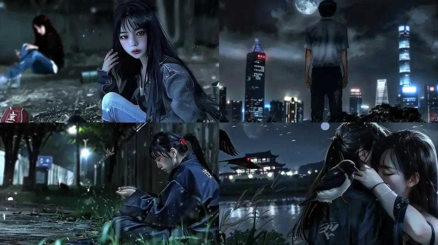 A Deep Dive into Emotional Urban Noir with Subtle Surrealism - Midjourney sref style