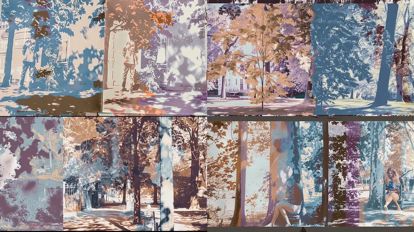 Impressionistic Explorations in a Serene Outdoor Setting - Midjourney sref style