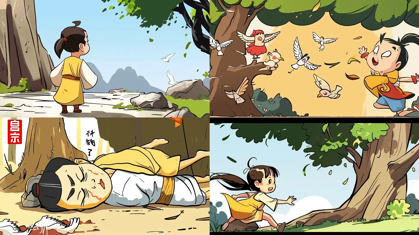 Consistent Elements in Stylized Adventure Depictions - Midjourney sref style