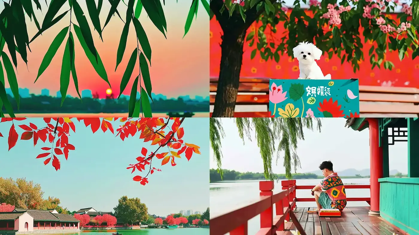 Vibrant and Playful Imagery with Nature-Inspired Elements - Midjourney sref style