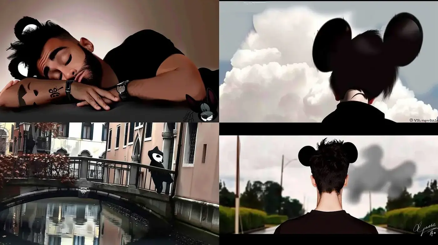Contemporary Graphic Narrative with Surreal Elements - Midjourney sref style