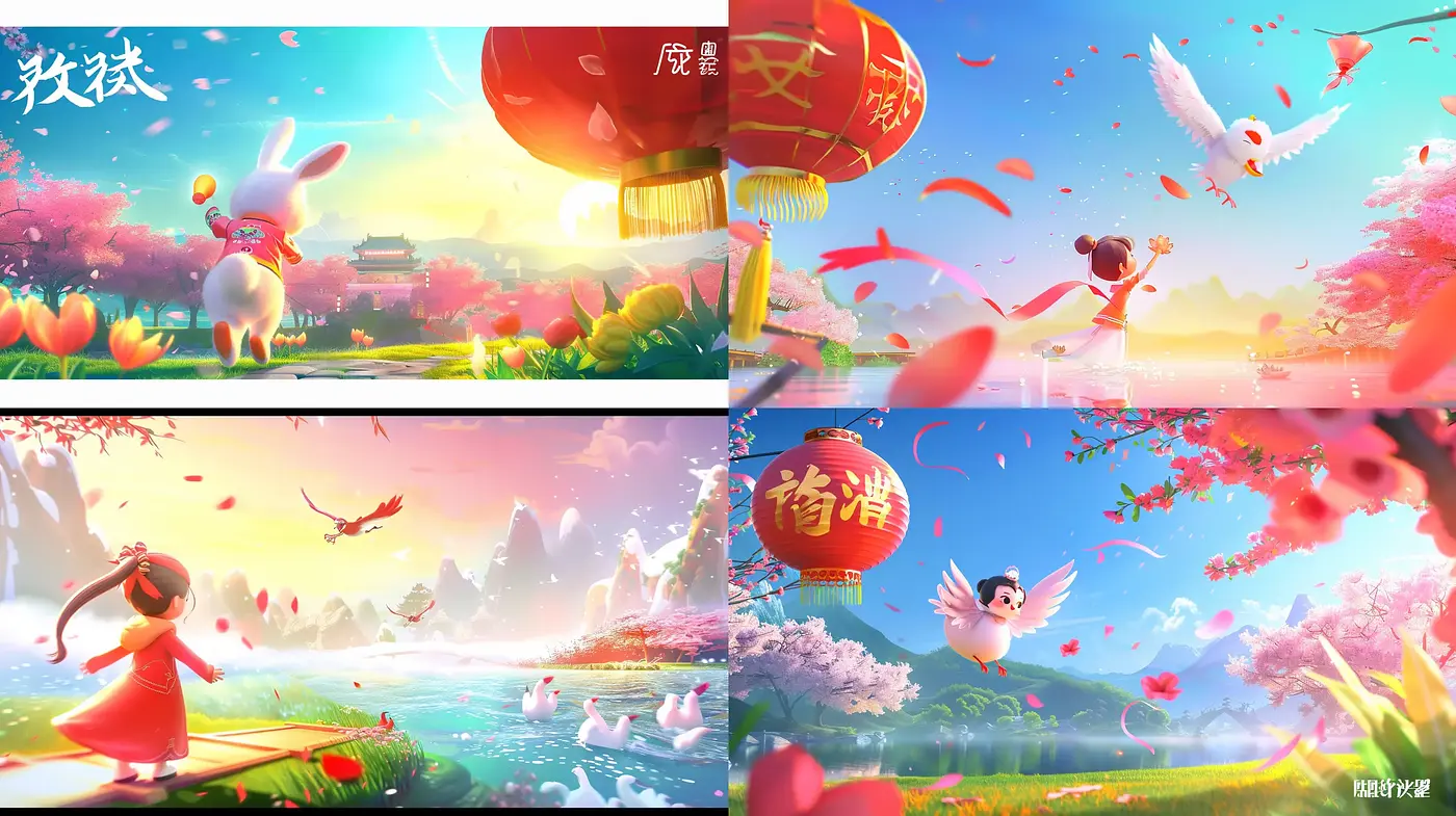 Ethereal Pastel Dreamscape with Cultural Motifs - Midjourney sref style