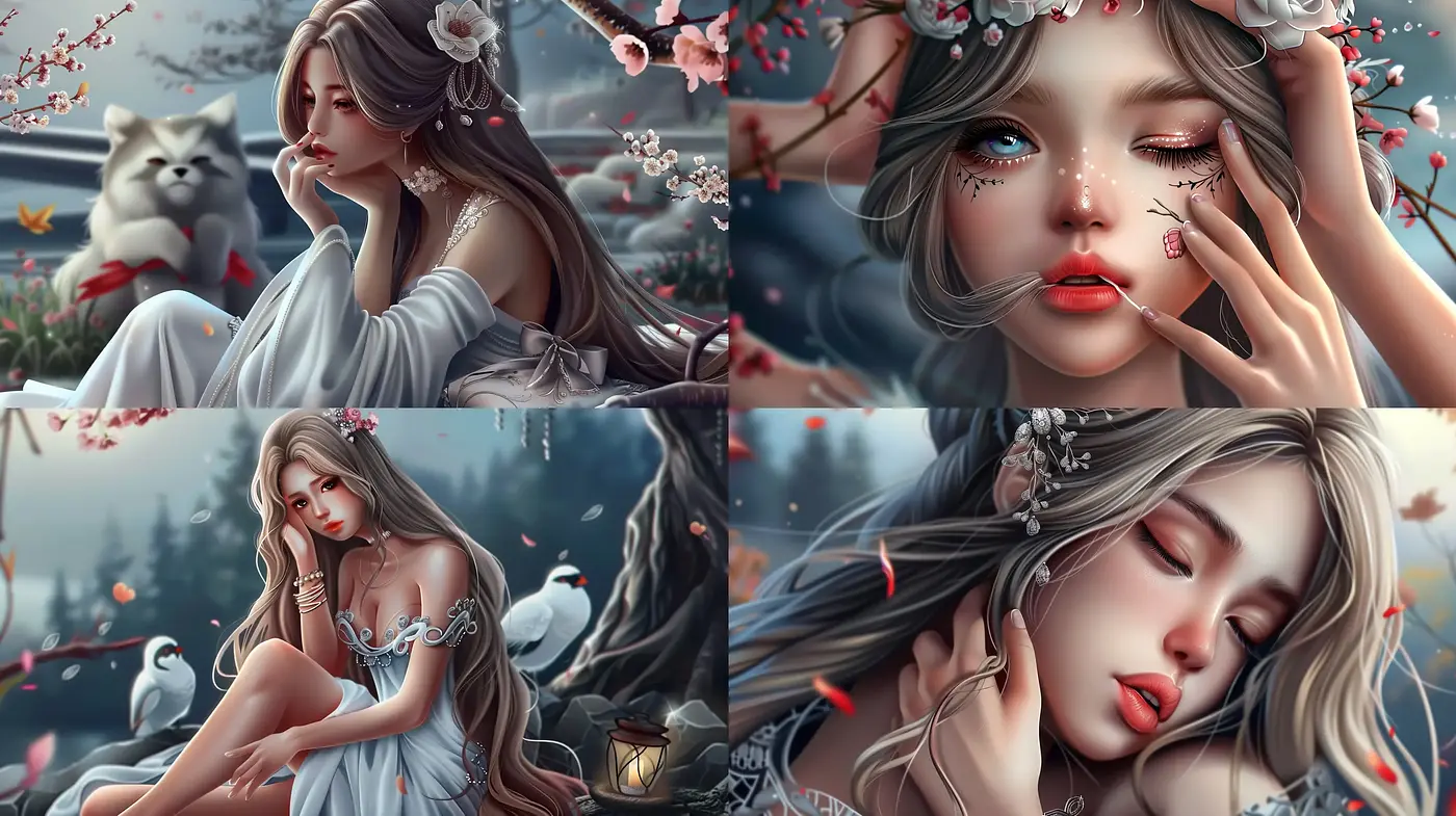 Ethereal Dreamscapes with a Touch of Surreal Elegance - Midjourney sref style