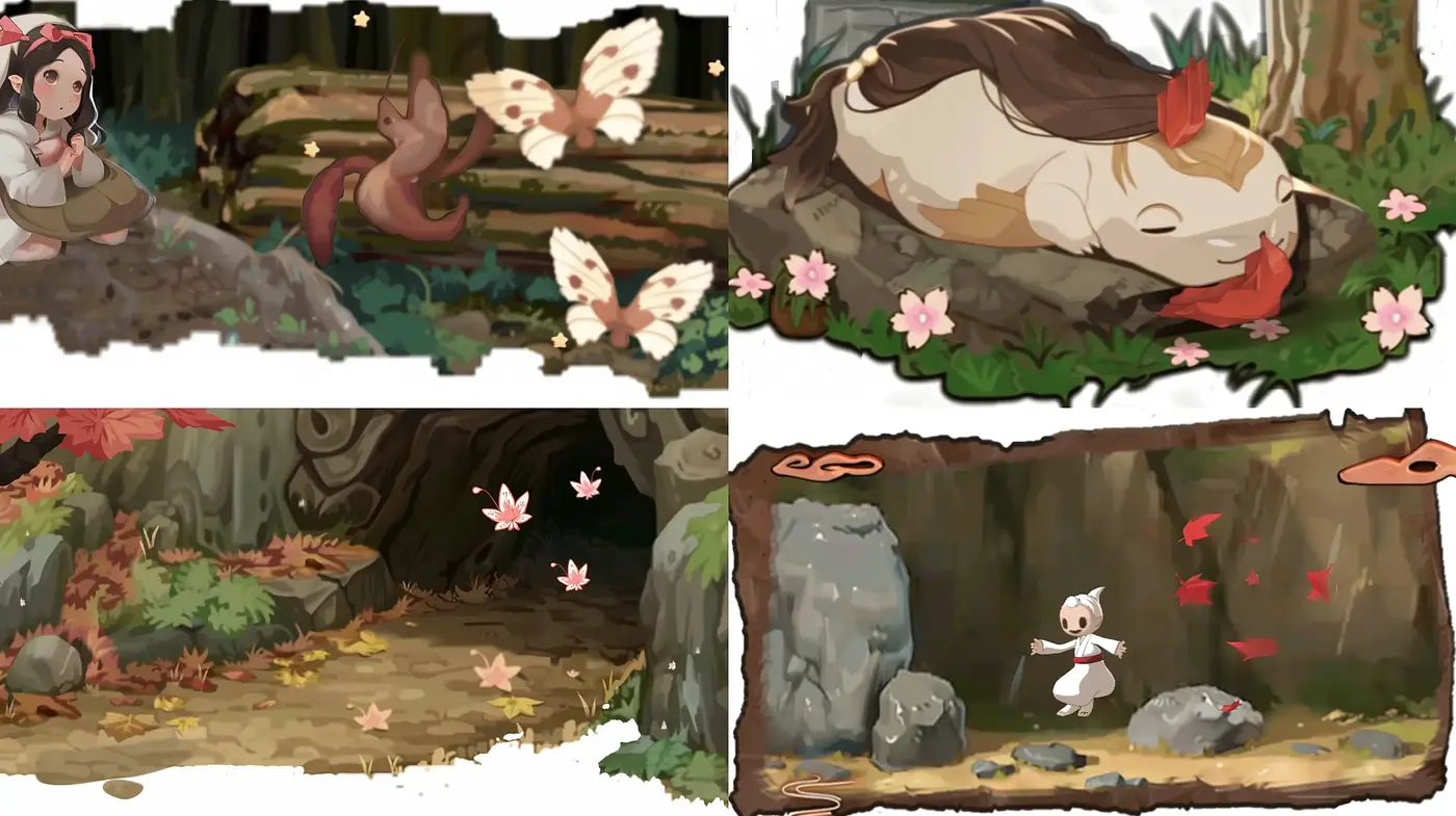 Enchanted Forest Whimsy: A Harmonious Blend of Anime and Pastoral Artistry - Midjourney sref style