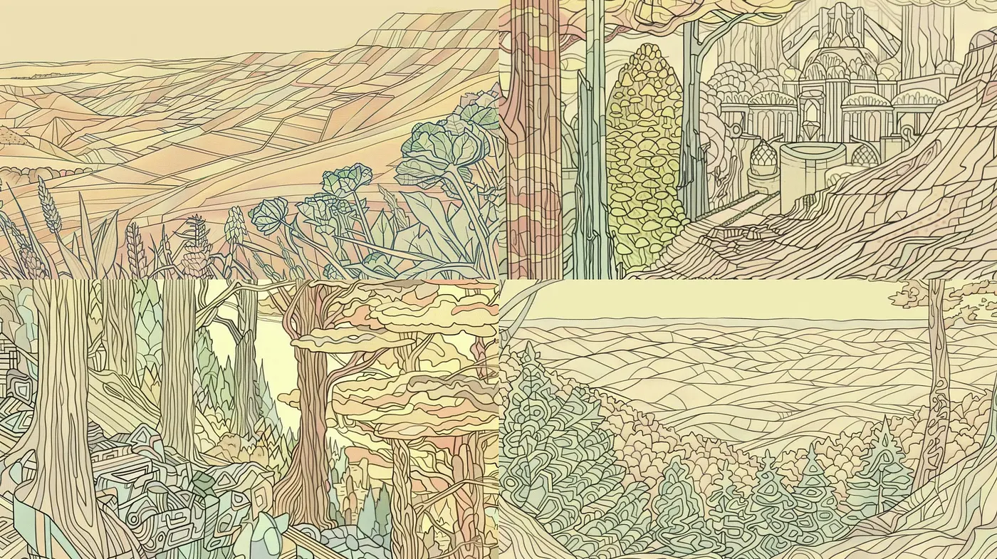 Ethereal Dreamscapes in Whimsical Pastel: A Harmonious Blend of Soft Tones and Delicate Textures - Midjourney sref style