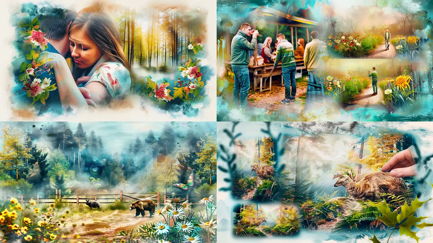 Whimsical Pastoral Symphony: A Dreamlike Fusion of Nature and Serenity - Midjourney sref style