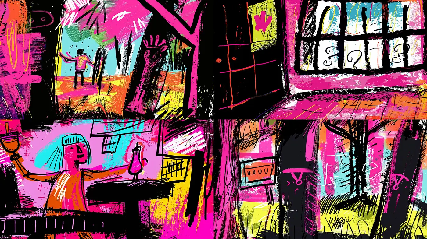 Vibrant Expressionism: An Exploration of Vivid Hues and Dynamic Strokes - Midjourney sref style