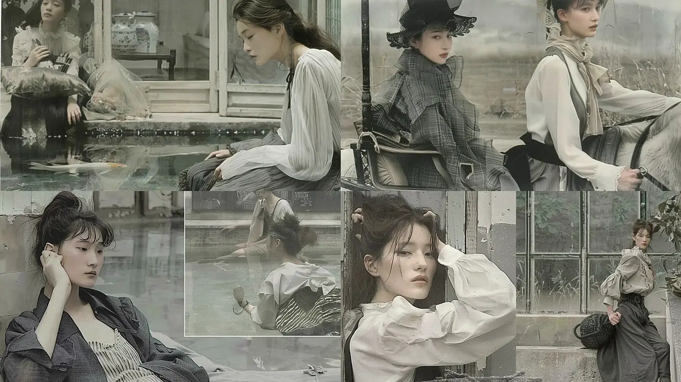 Elegantly Muted Reverie: A Synthesis of Serene Melancholy in Earthy Hues - Midjourney sref style