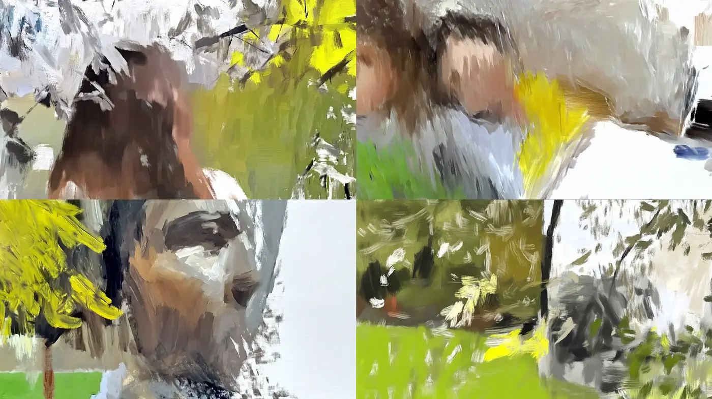 Expressive Brushstroke Harmony in Pastel Hues - Midjourney sref style