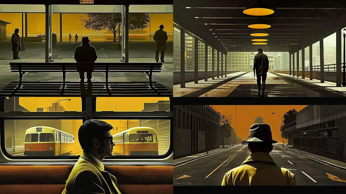 Cinematic Urban Aesthetics with a Retro Vibe - Midjourney sref style