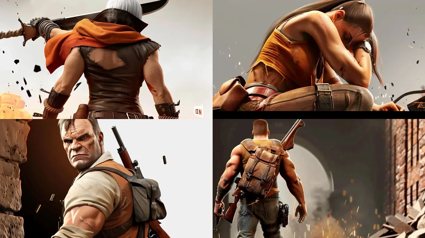Consistent Tones of Warmth and Conflict in Stylized Imaginative Realism - Midjourney sref style