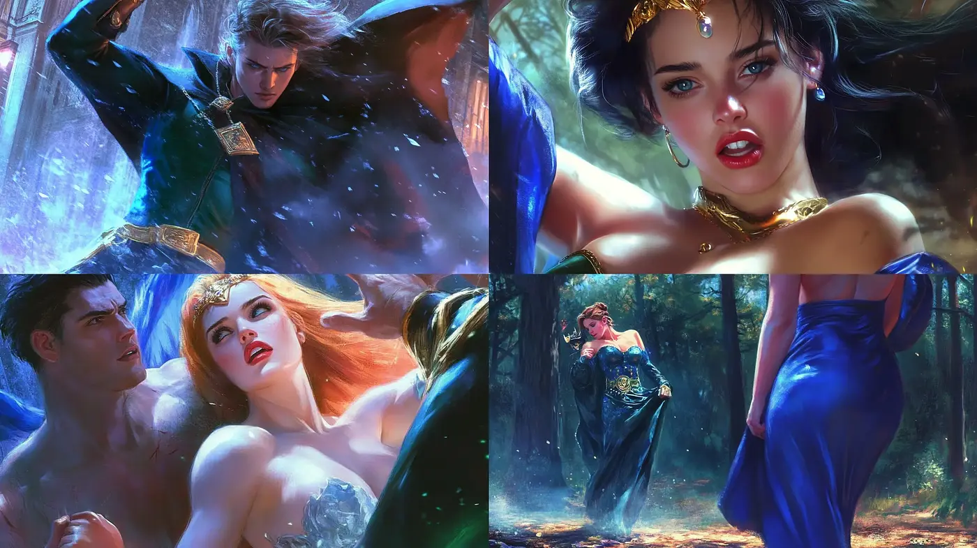 Enigmatic Luminescence in Fantasy Realism - Midjourney sref style