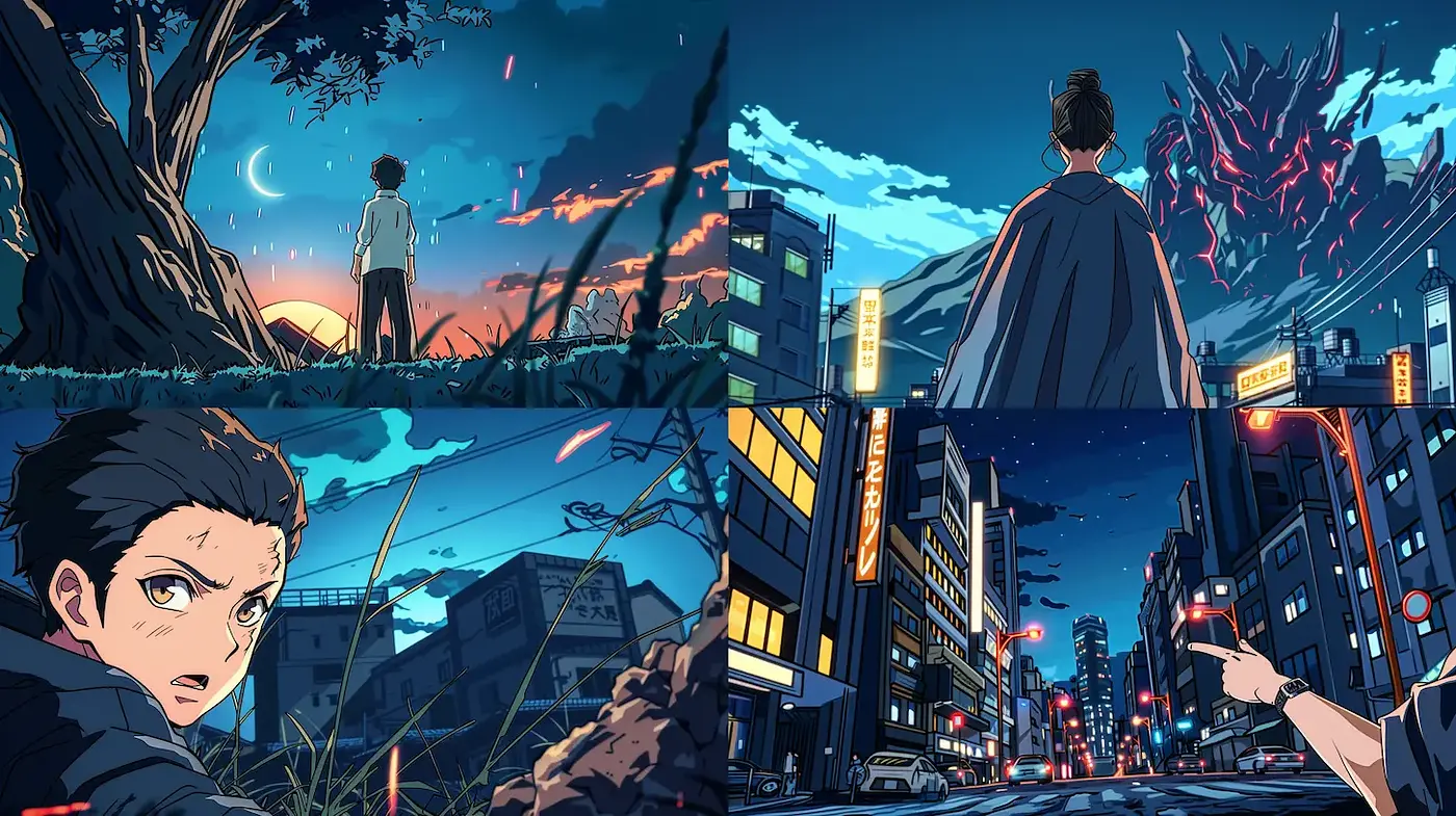 Dynamic and Emotionally Charged Illustrations with a Futuristic Edge - Midjourney sref style