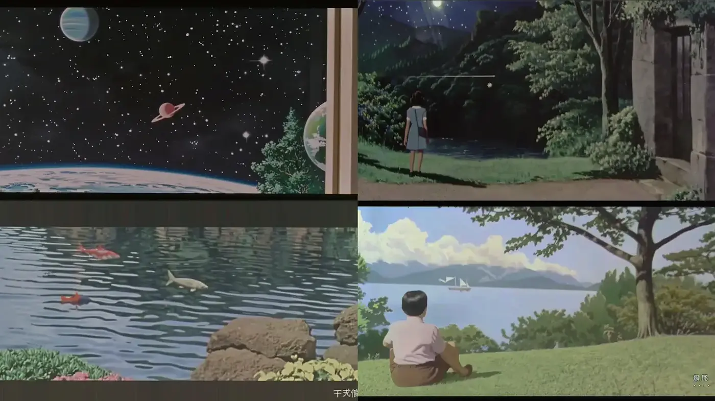 Serene and Dreamlike Landscape Inspired by Japanese Animation - Midjourney sref style