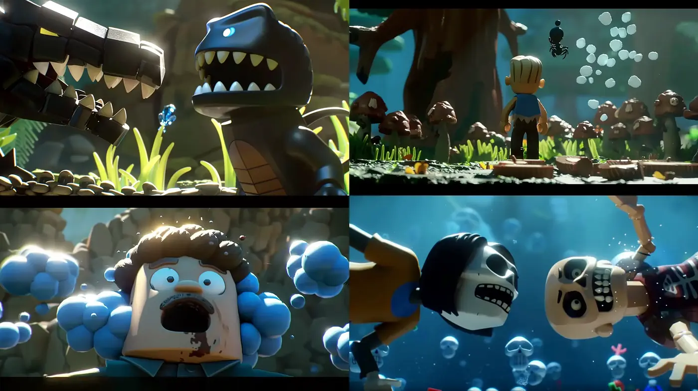 Consistent Enchanted Underwater and Land Adventures in Stylized Animation - Midjourney sref style