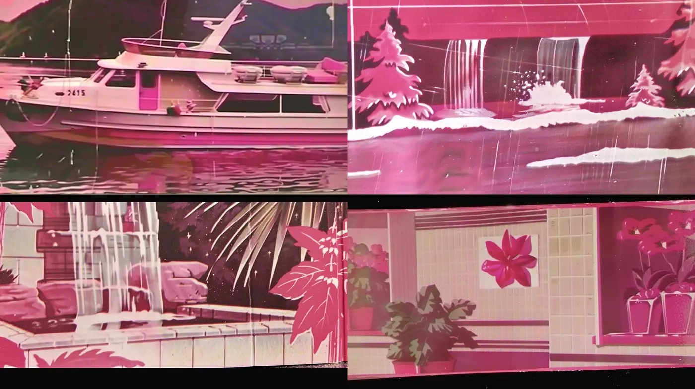 Crimson Hues and Monochromatic Silhouettes: A Nostalgic Dive into Tonal Consistency - Midjourney sref style