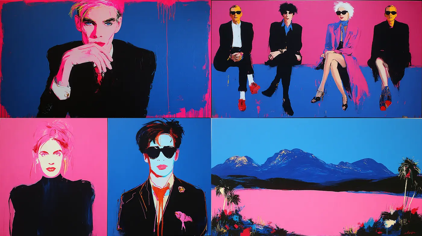 Bold and Vibrant Aesthetic with an Eighties Pop Culture Influence - Midjourney sref style