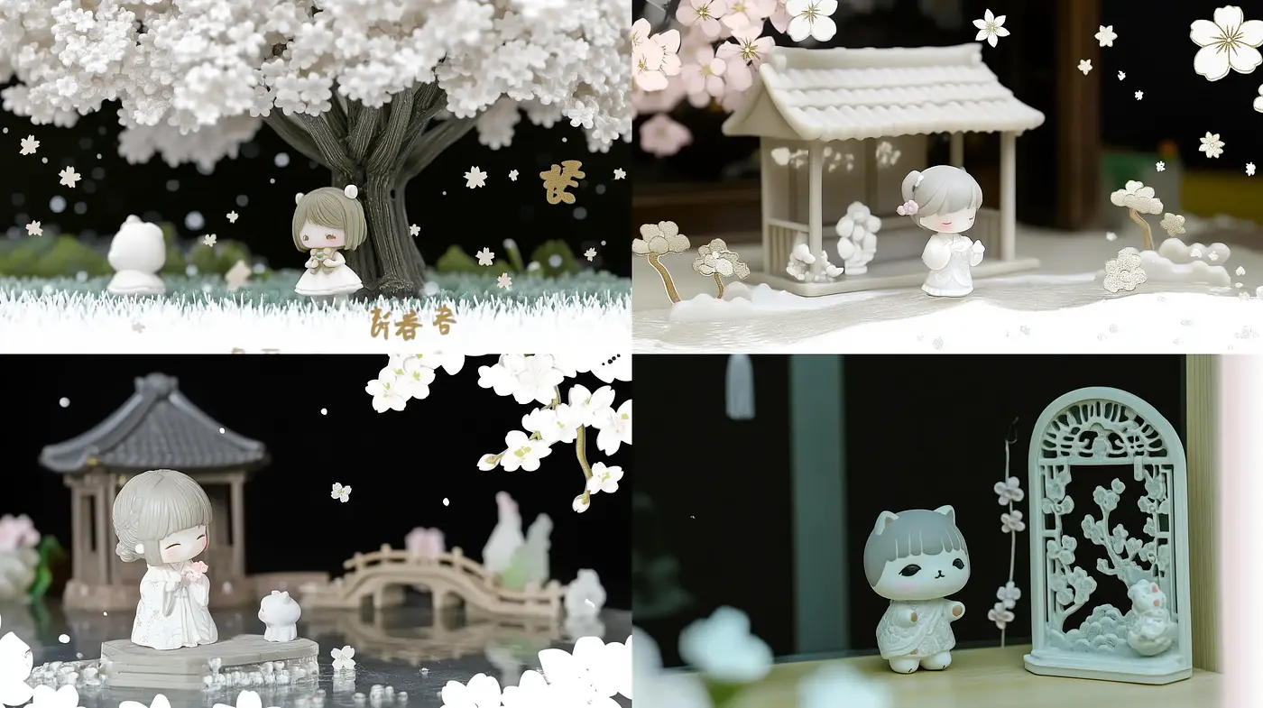 Serene Pastel Harmony with East Asian Motifs - Midjourney sref style