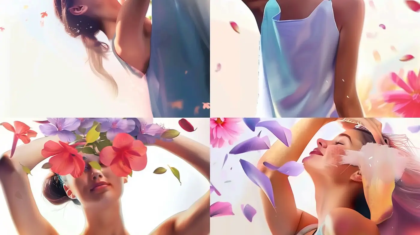 Ethereal Bloom: A Serene Portrait Series with a Pastel Panache - Midjourney sref style